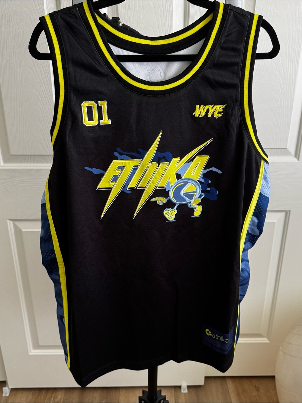 ethika Bolt Camo Basketball Jersey